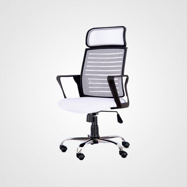 Fileli Müdür Koltuğu Siyah Plastik